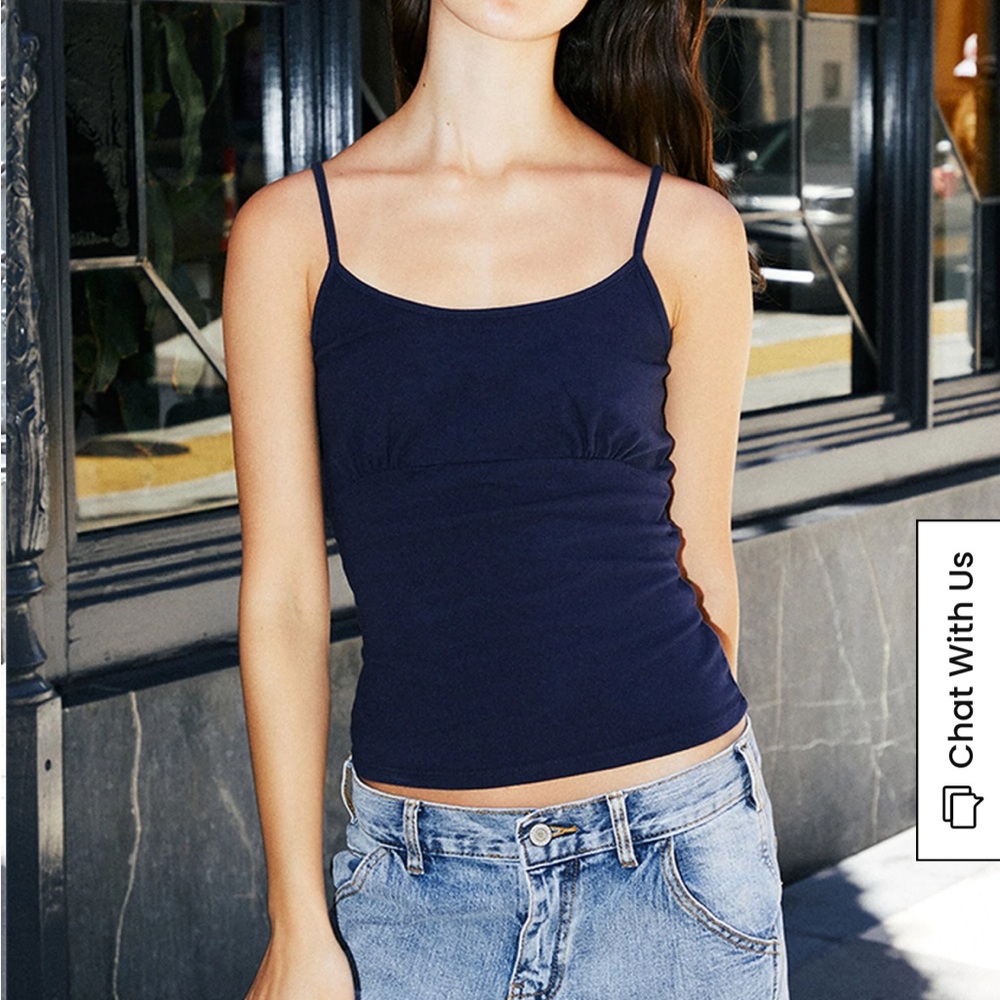 Brandy Melville John Galt Navy Victoria Tank Top